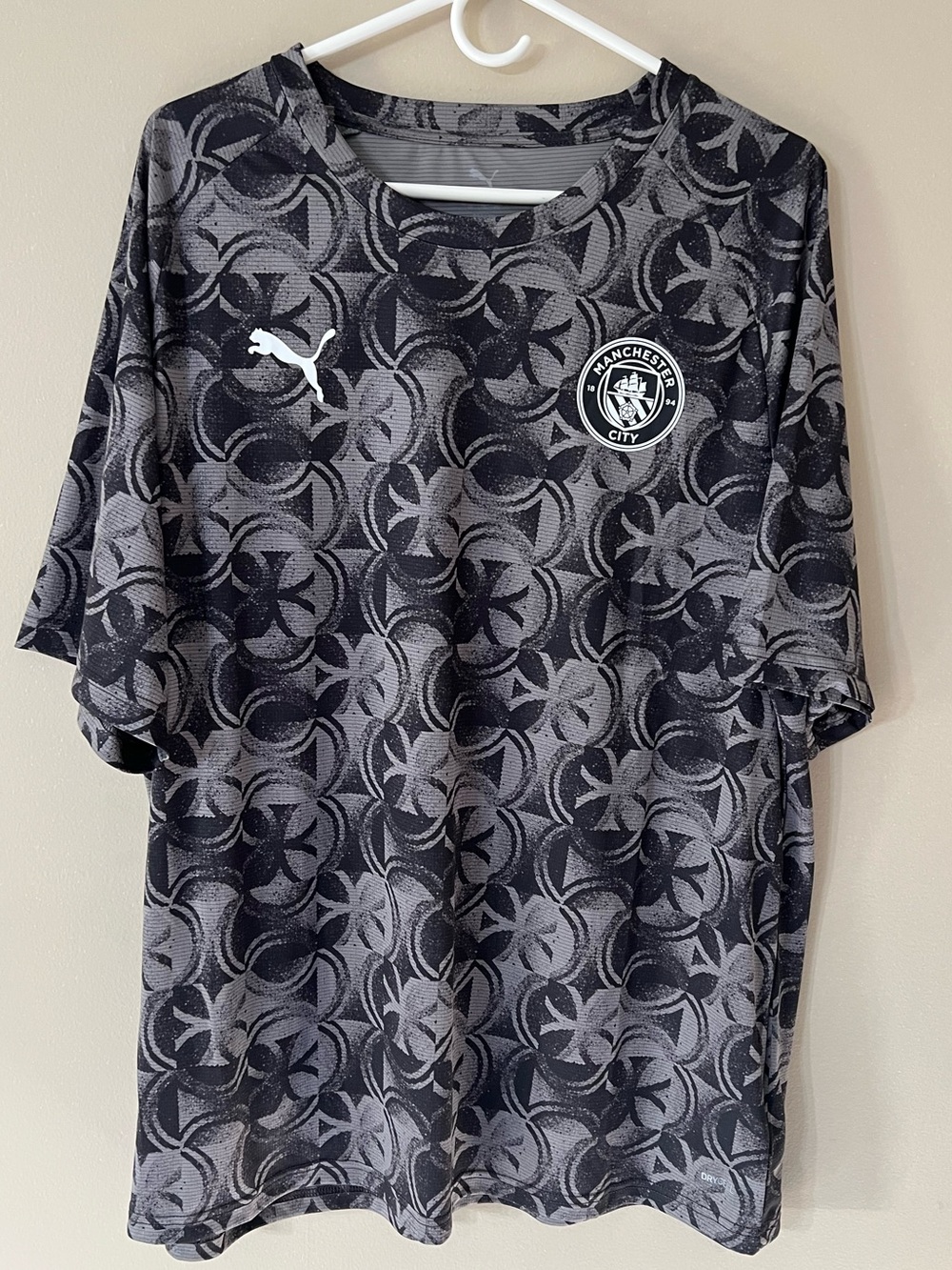 PUMA Manchester City pre-match warmup  jersey